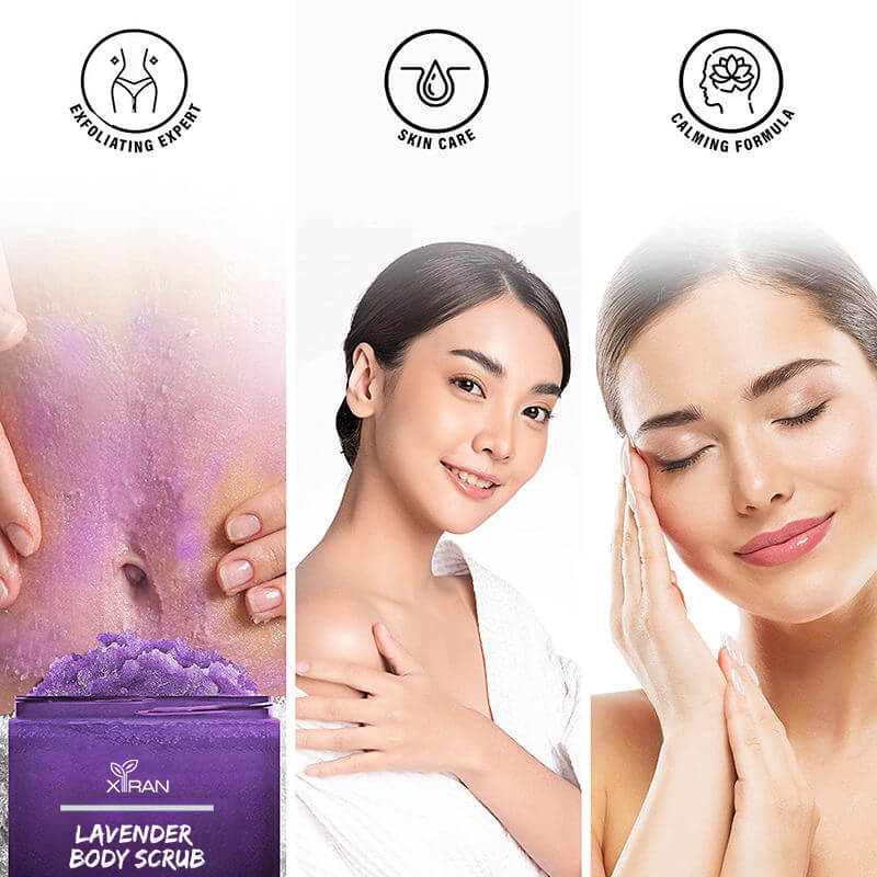 A natural exfoliate containing glycolic acid that gently removes dry, dead skin cells